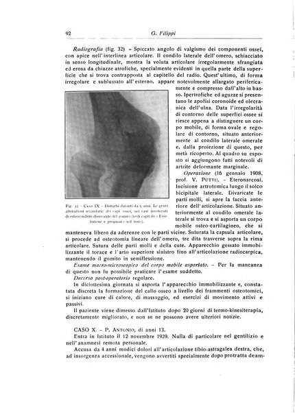 La chirurgia degli organi di movimento