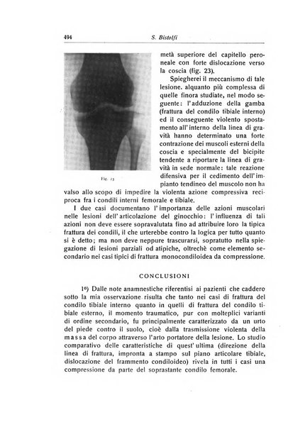 La chirurgia degli organi di movimento