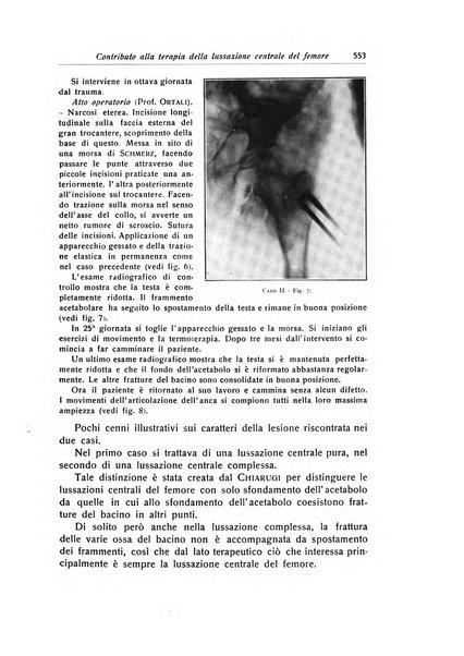 La chirurgia degli organi di movimento