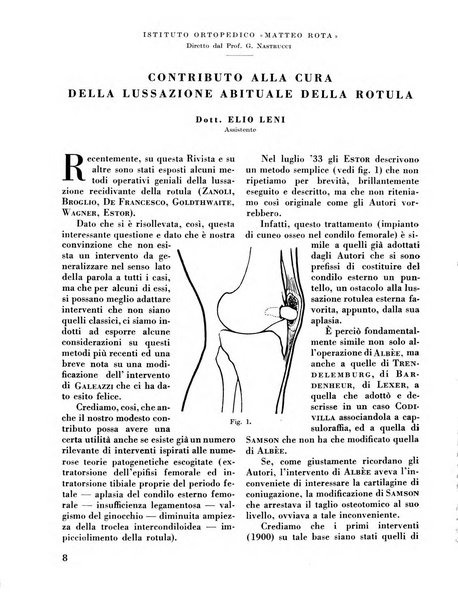 La chirurgia degli organi di movimento