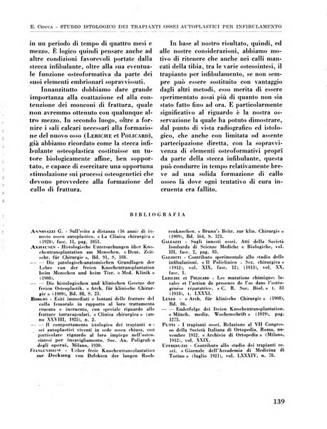 La chirurgia degli organi di movimento