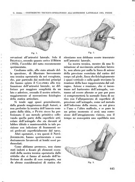 La chirurgia degli organi di movimento