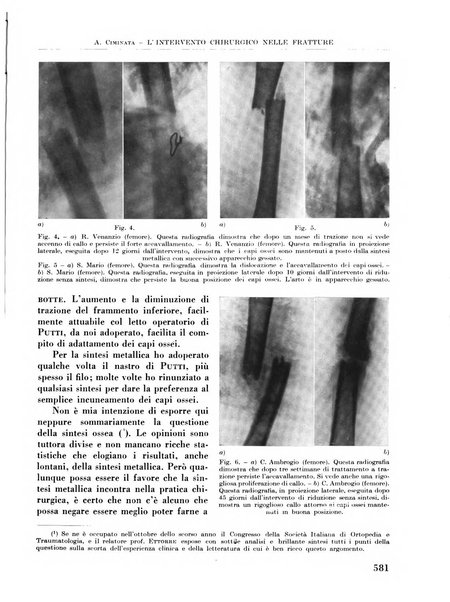 La chirurgia degli organi di movimento