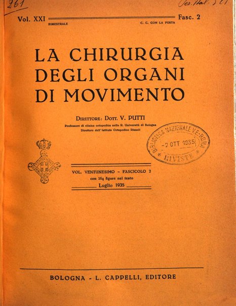 La chirurgia degli organi di movimento