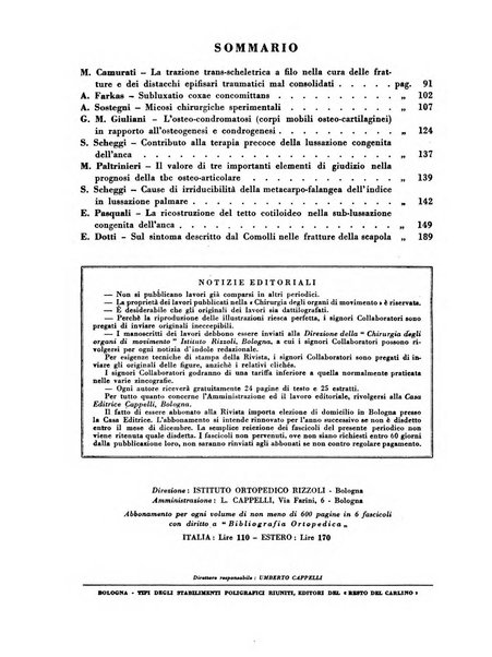 La chirurgia degli organi di movimento