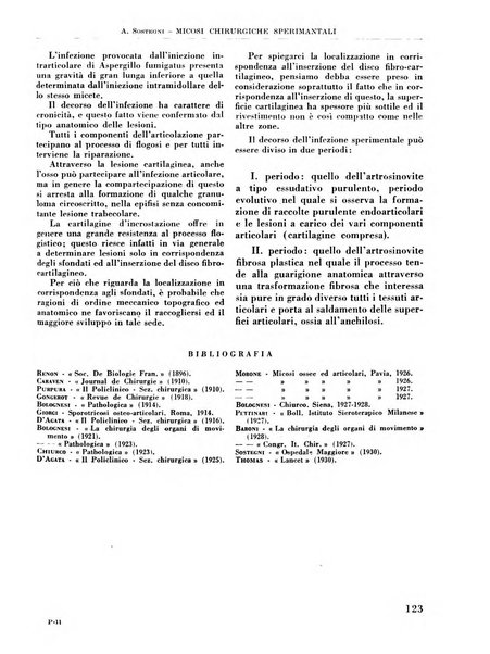 La chirurgia degli organi di movimento