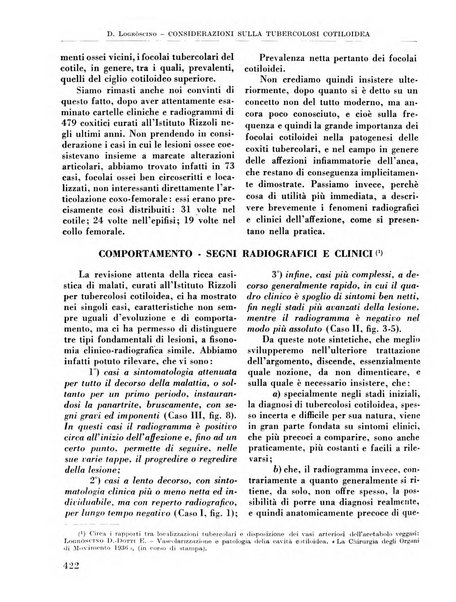 La chirurgia degli organi di movimento