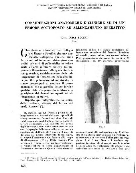 La chirurgia degli organi di movimento