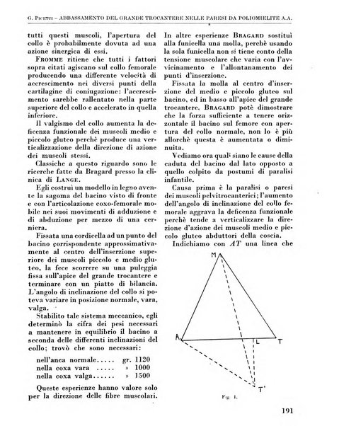 La chirurgia degli organi di movimento