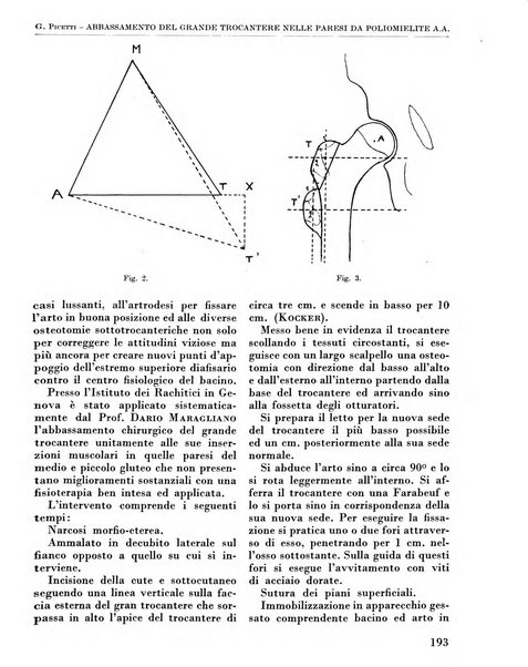 La chirurgia degli organi di movimento