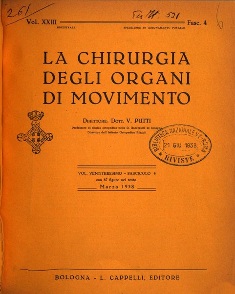 La chirurgia degli organi di movimento