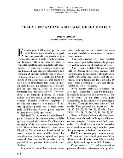 La chirurgia degli organi di movimento