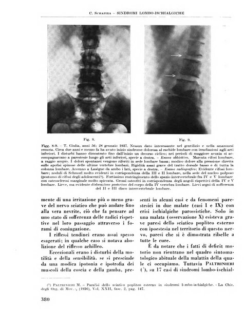 La chirurgia degli organi di movimento