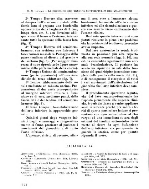 La chirurgia degli organi di movimento