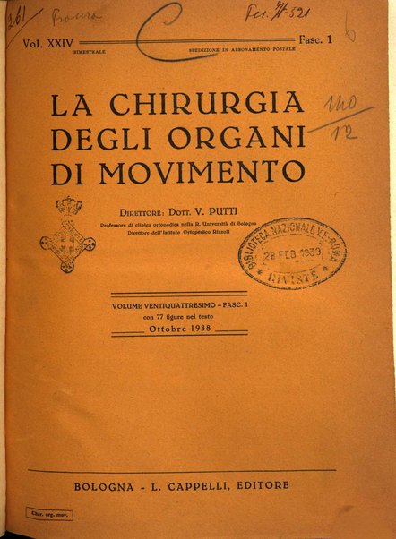 La chirurgia degli organi di movimento