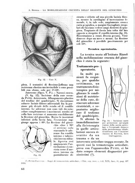 La chirurgia degli organi di movimento