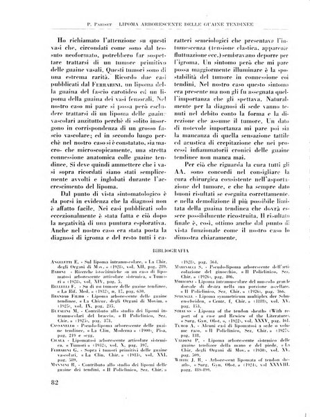 La chirurgia degli organi di movimento