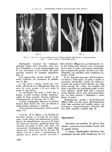 La chirurgia degli organi di movimento