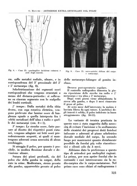 La chirurgia degli organi di movimento