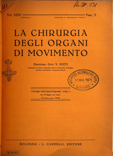 La chirurgia degli organi di movimento