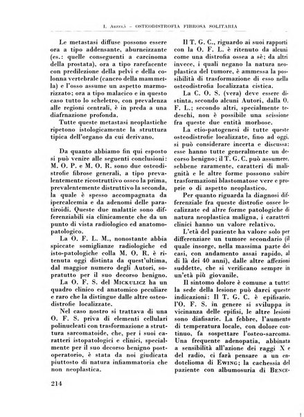 La chirurgia degli organi di movimento