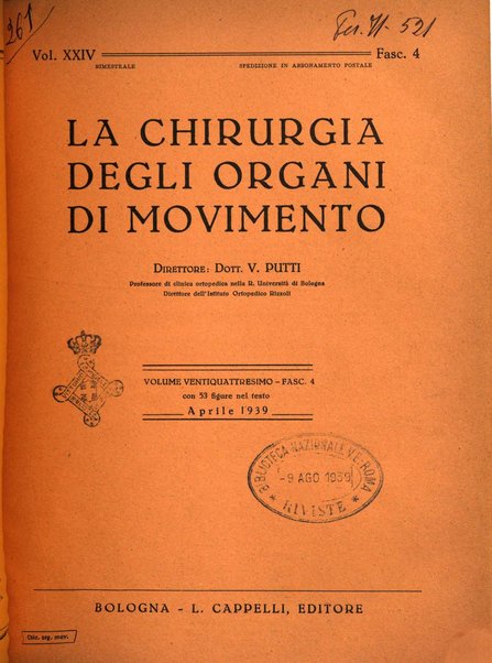 La chirurgia degli organi di movimento