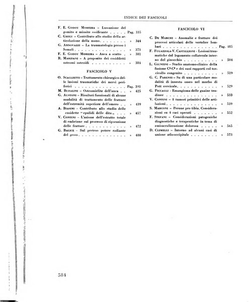 La chirurgia degli organi di movimento