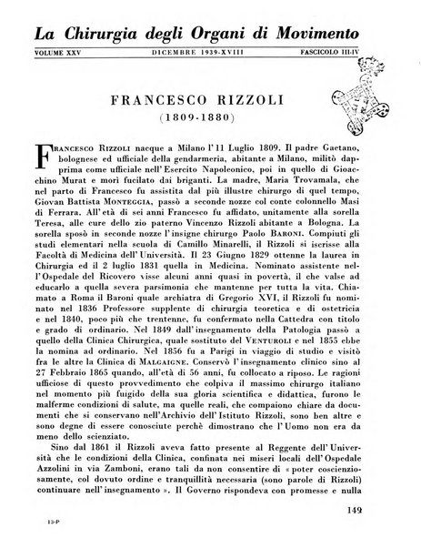 La chirurgia degli organi di movimento