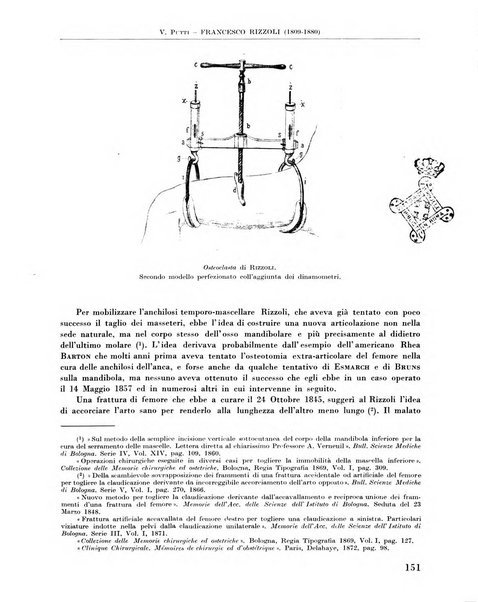 La chirurgia degli organi di movimento