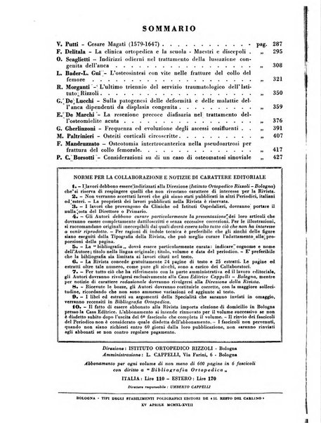 La chirurgia degli organi di movimento