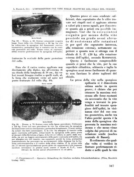 La chirurgia degli organi di movimento