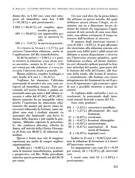 La chirurgia degli organi di movimento