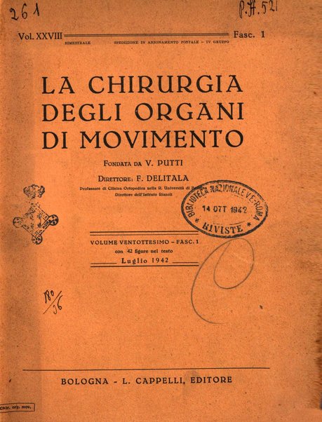 La chirurgia degli organi di movimento