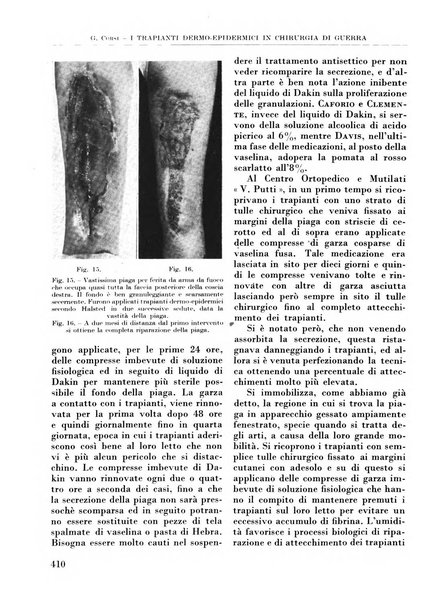 La chirurgia degli organi di movimento