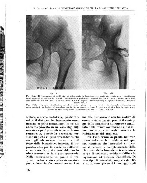 La chirurgia degli organi di movimento