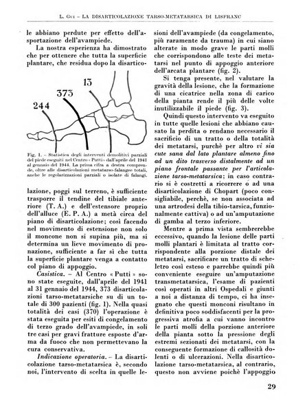 La chirurgia degli organi di movimento