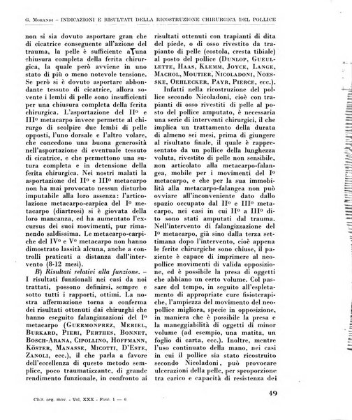 La chirurgia degli organi di movimento