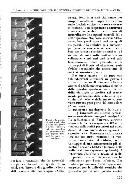 La chirurgia degli organi di movimento