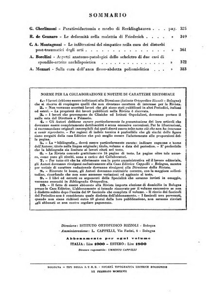 La chirurgia degli organi di movimento