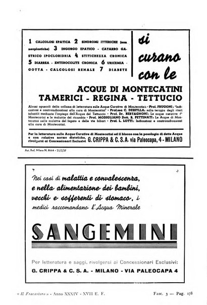 Il Fracastoro gazzetta medica veronese