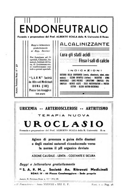 Il Fracastoro gazzetta medica veronese