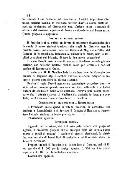 Bollettino del Comizio agrario del circondario di Mondovì