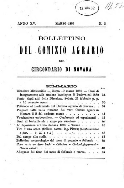 Bollettino del Comizio agrario del circondario di Mondovì