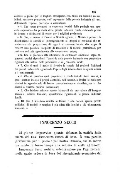 Bollettino del Comizio agrario del circondario di Mondovì