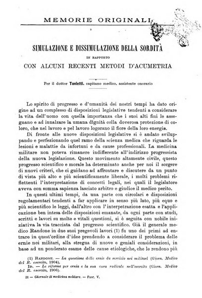 Giornale di medicina militare