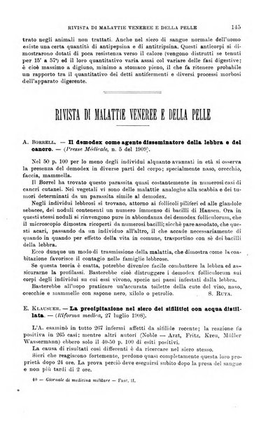 Giornale di medicina militare