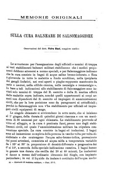 Giornale di medicina militare