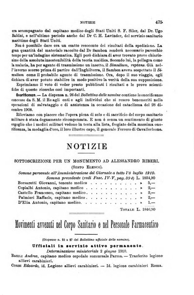 Giornale di medicina militare