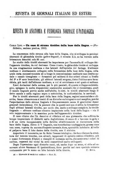 Giornale di medicina militare