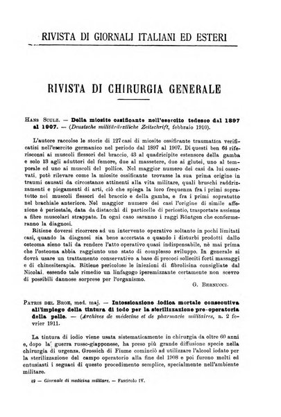 Giornale di medicina militare